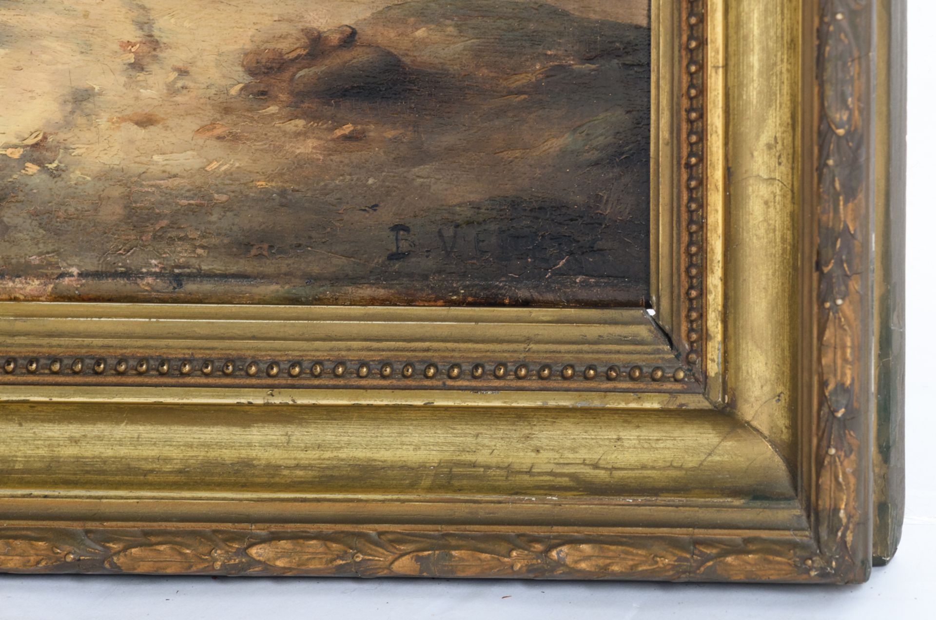 Veders B. (?), a rural landscape, oil on panel, 32 x 42,5 cm - Bild 4 aus 4