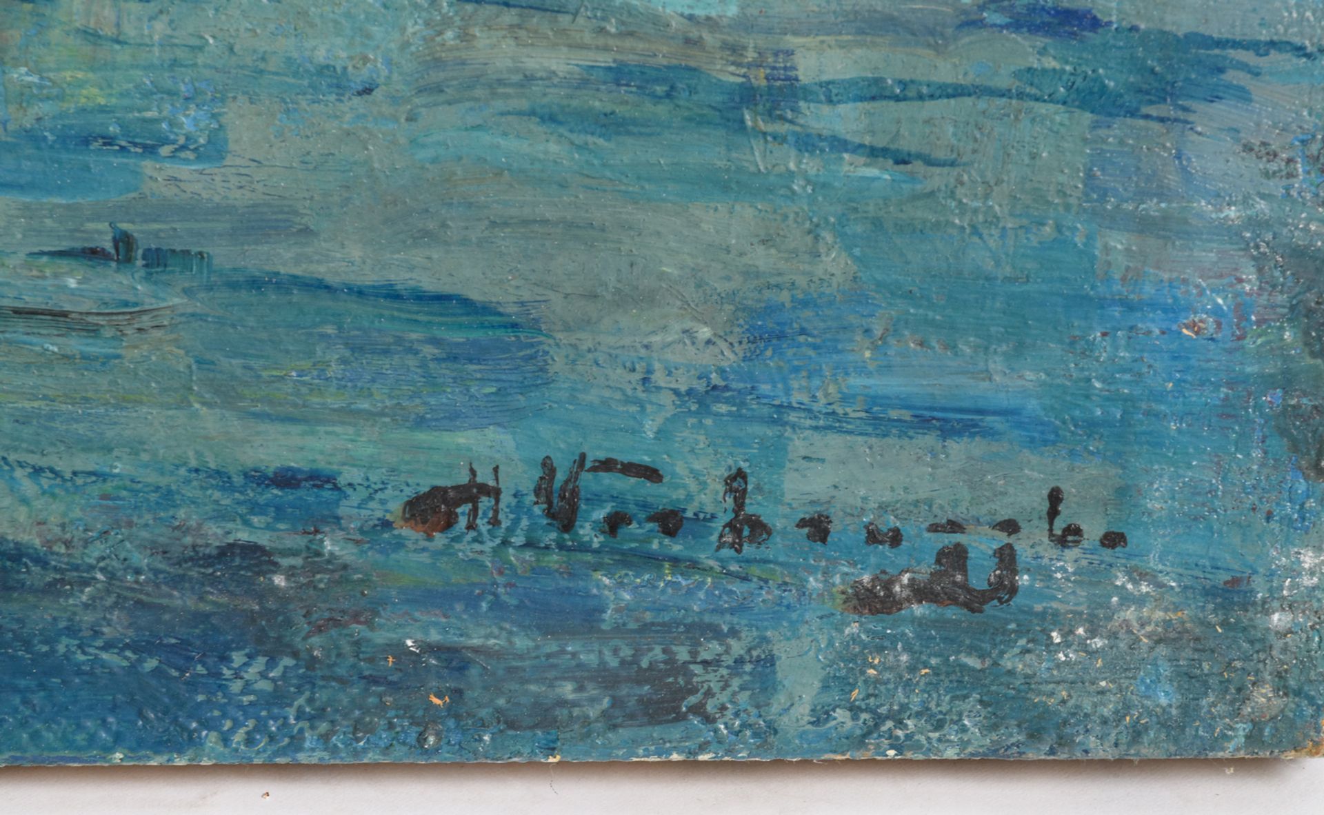 Verbrugghe Ch., a view on the port, oil on canvas, 60 x 92 cm - Image 4 of 4