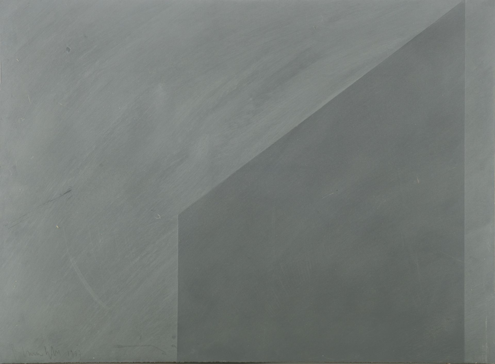 Swimberghe G., untitled, oil on paper, dated 1987, 56,5 x 77 cm