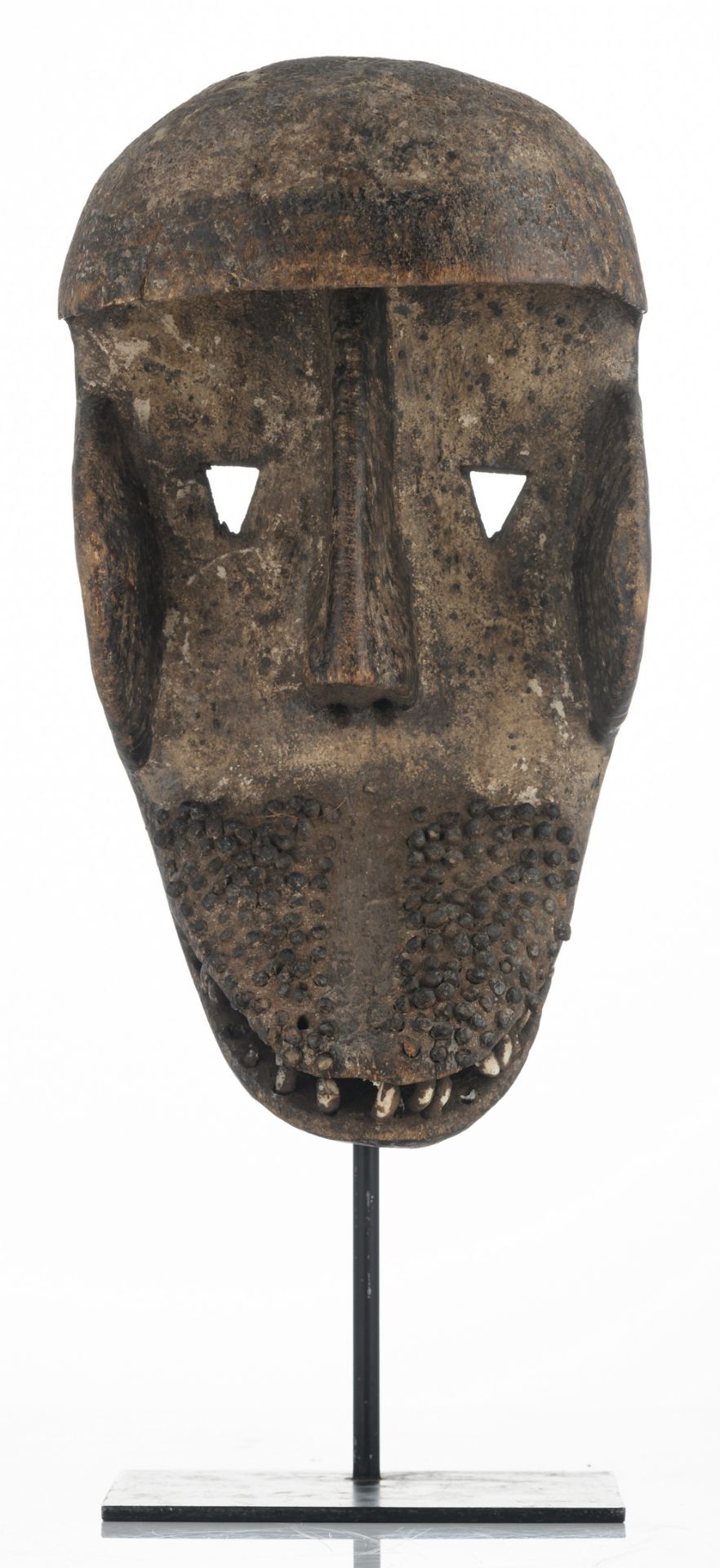 A traditional African wooden mask depicting a monkey, Kran - Ivory Coast, H 33,5 cm - Bild 2 aus 7