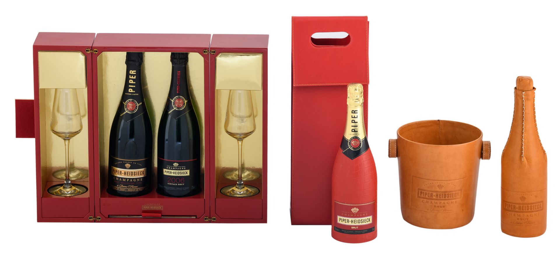 An important lot of collector's items of Piper-Heidsick champagne among which boxes 'rare' - Image 3 of 39