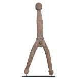 A wooden Dagari male figure, Lobi - Burkina Faso, H 71 cm