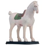 Brodzki L., a horse, polychrome painted terracotta, dated 1993, H 34 cm