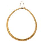 An 18ct golden necklace, L 43,5 cm, ø 41 cm (neck) - Weight: about 46,5g