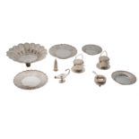 A lot of various Chinese silver items, 19th and mostly 20thC, consisting of two pair of open work