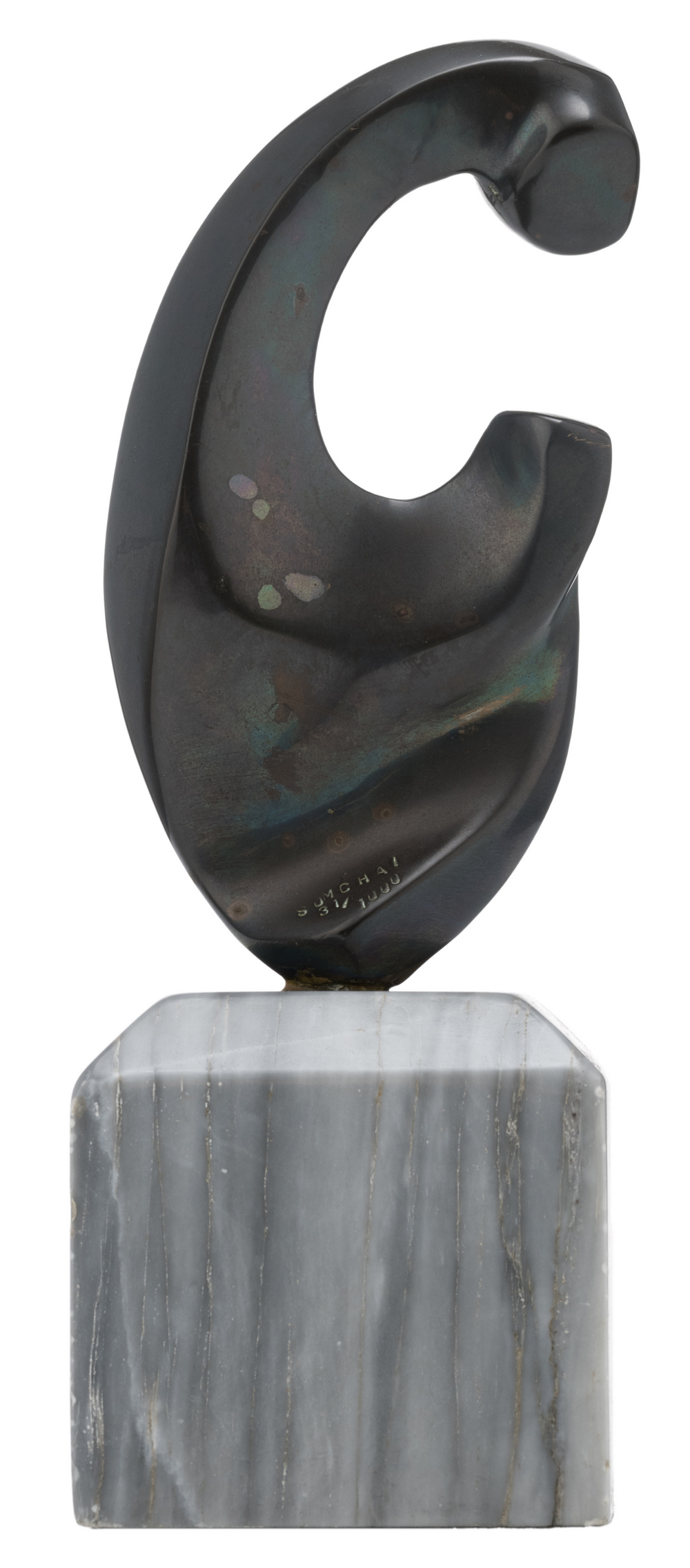 Somchai, untitled, patinated bronze, on a Nordic imperial marble base, no. 31/100, H 22 cm