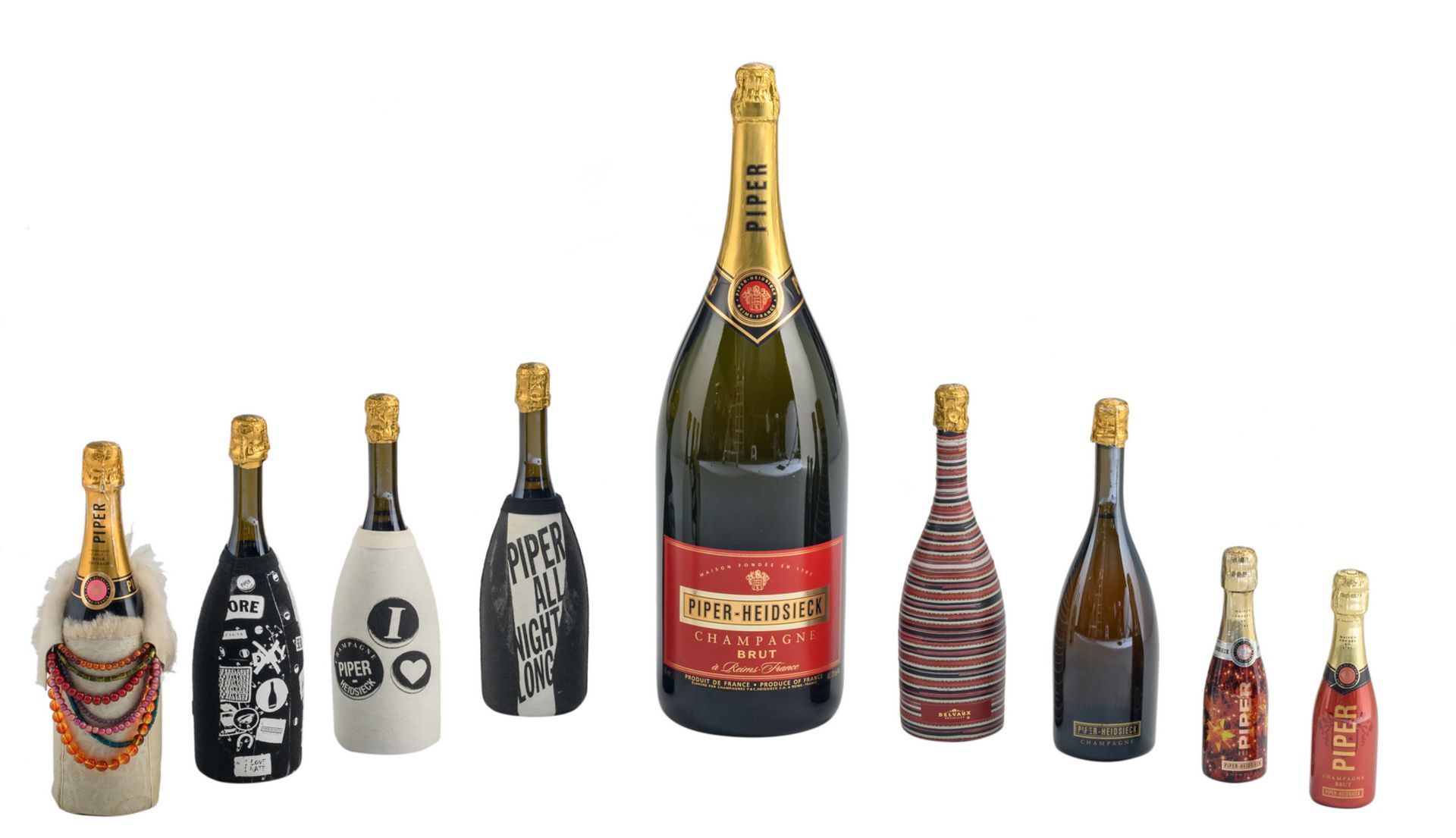 An important lot of collector's items of Piper-Heidsick champagne among which boxes 'rare' - Image 5 of 39