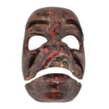 A Balinese Topeng mask, polychrome painted and lacquered wood, 19th / 20thC, H 23 cm