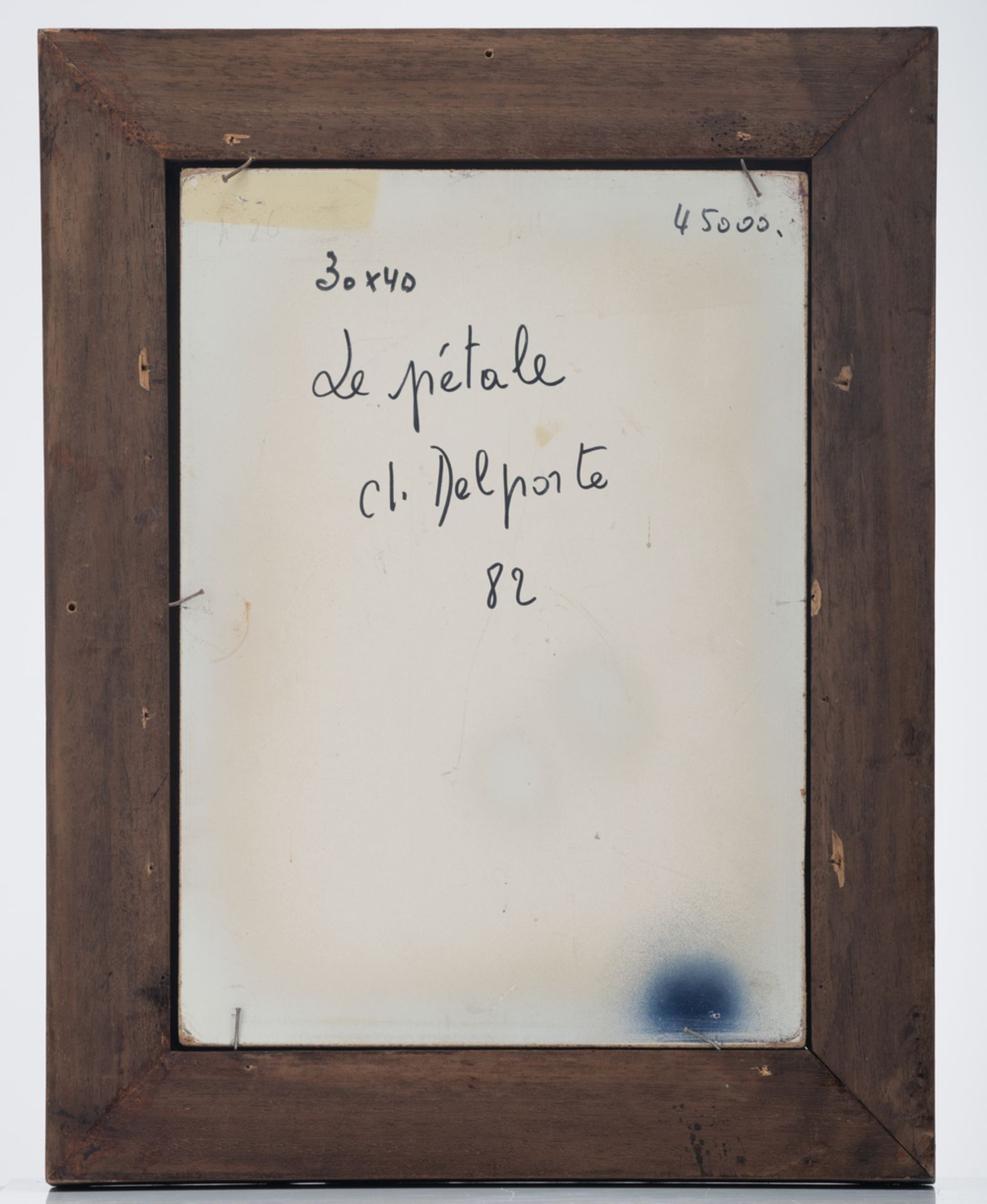 Delporte Ch., 'Le Pétale', dated (19)82, oil on particle board, 30 x 40 cm; added Delporte Ch., ' - Image 3 of 7