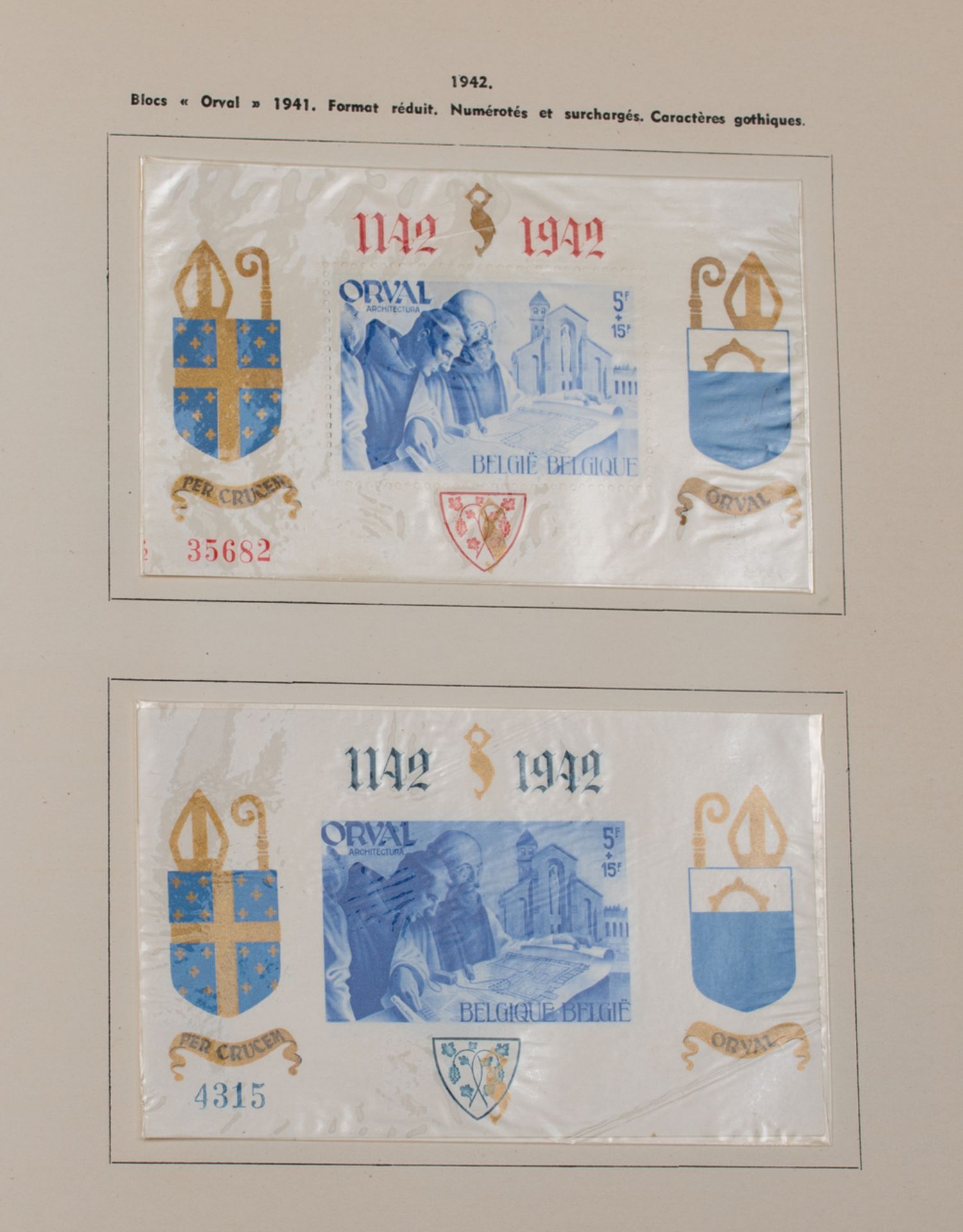 Two albums with Belgian stamps (stamped and unstamped), including some rare stamps and various - Image 2 of 4