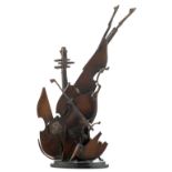 Arman, 'Broken Violins', bronze and patinated bronze, E.A. 10/10, cast by the foundry Bocquel, H