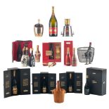 An important lot of collector's items of Piper-Heidsick champagne among which boxes 'rare'