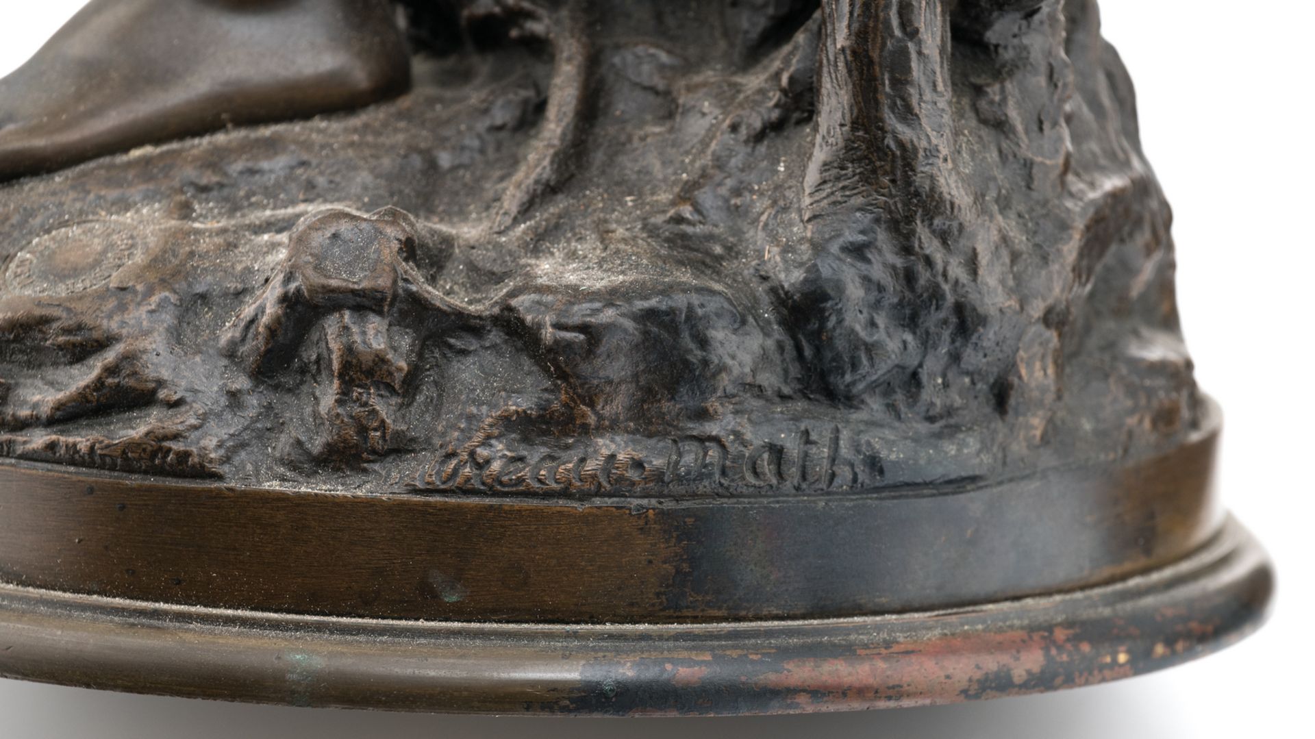 Moreau M., 'La vendengeuse', patinated bronze, H 50 (without base) - 55 cm (with base) - Bild 4 aus 8