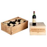 Twelve bottles Château Lynch-Moussas, Pauillac, Grand Cru Classé 1983; added a box containing twelve