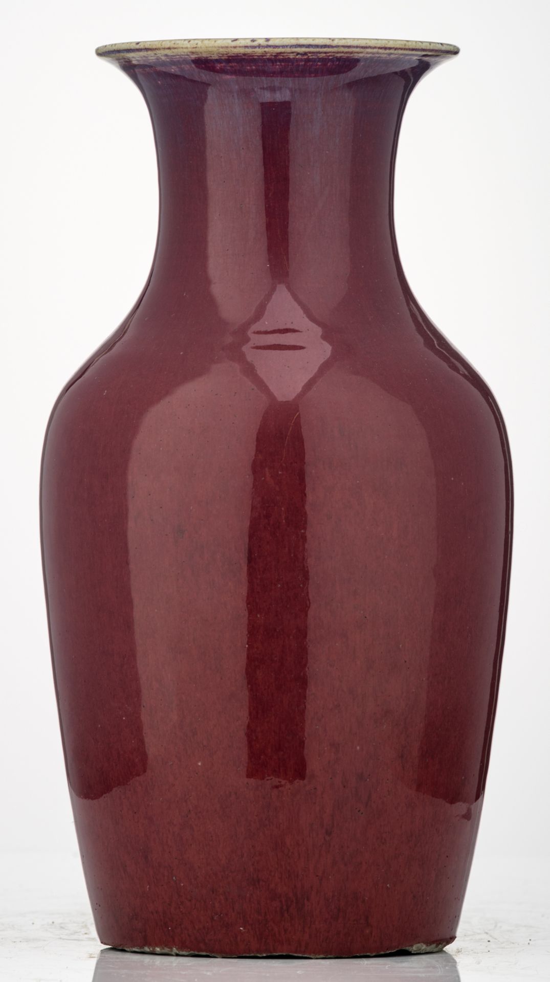 A Chinese flambé glazed vase, about 1900, H 37 cm - Image 2 of 6