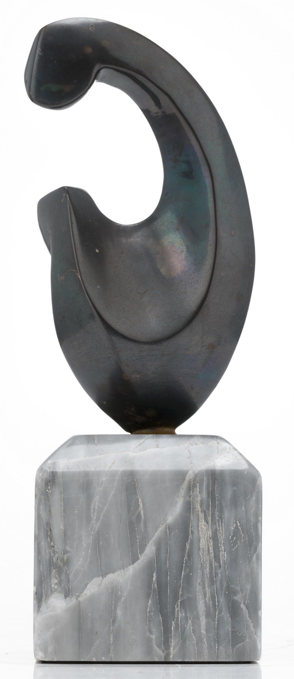 Somchai, untitled, patinated bronze, on a Nordic imperial marble base, no. 31/100, H 22 cm - Image 2 of 4