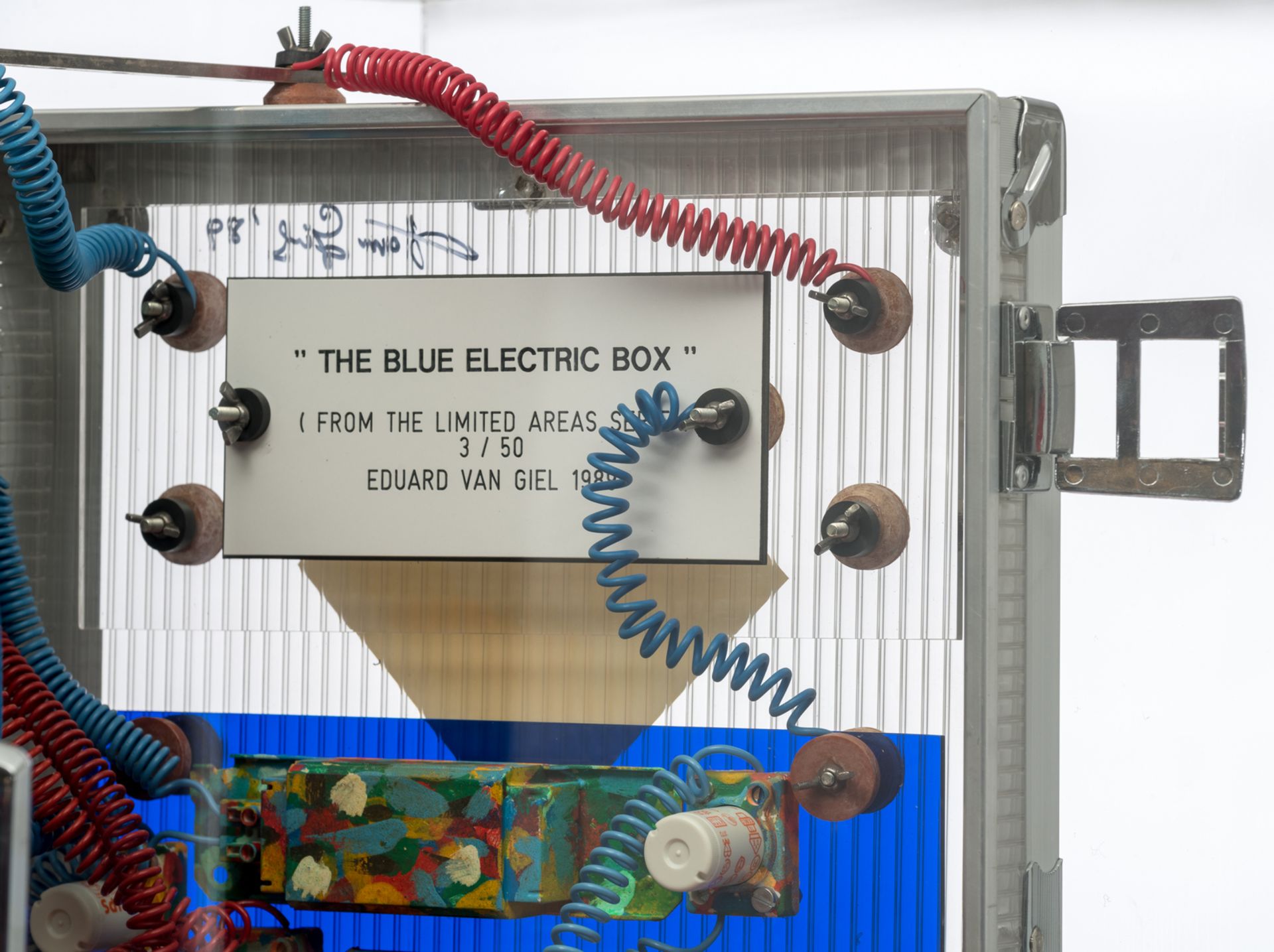 Eduard Van Giel, 'The Blue Electric Box' (from the limited areas serie), 3/50, dated 1989, mounted - Image 7 of 7