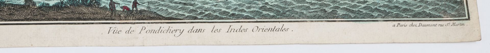 A stereoscope with some worldwide images (mainly Germany); added four 18thC French hand coloured - Image 8 of 8