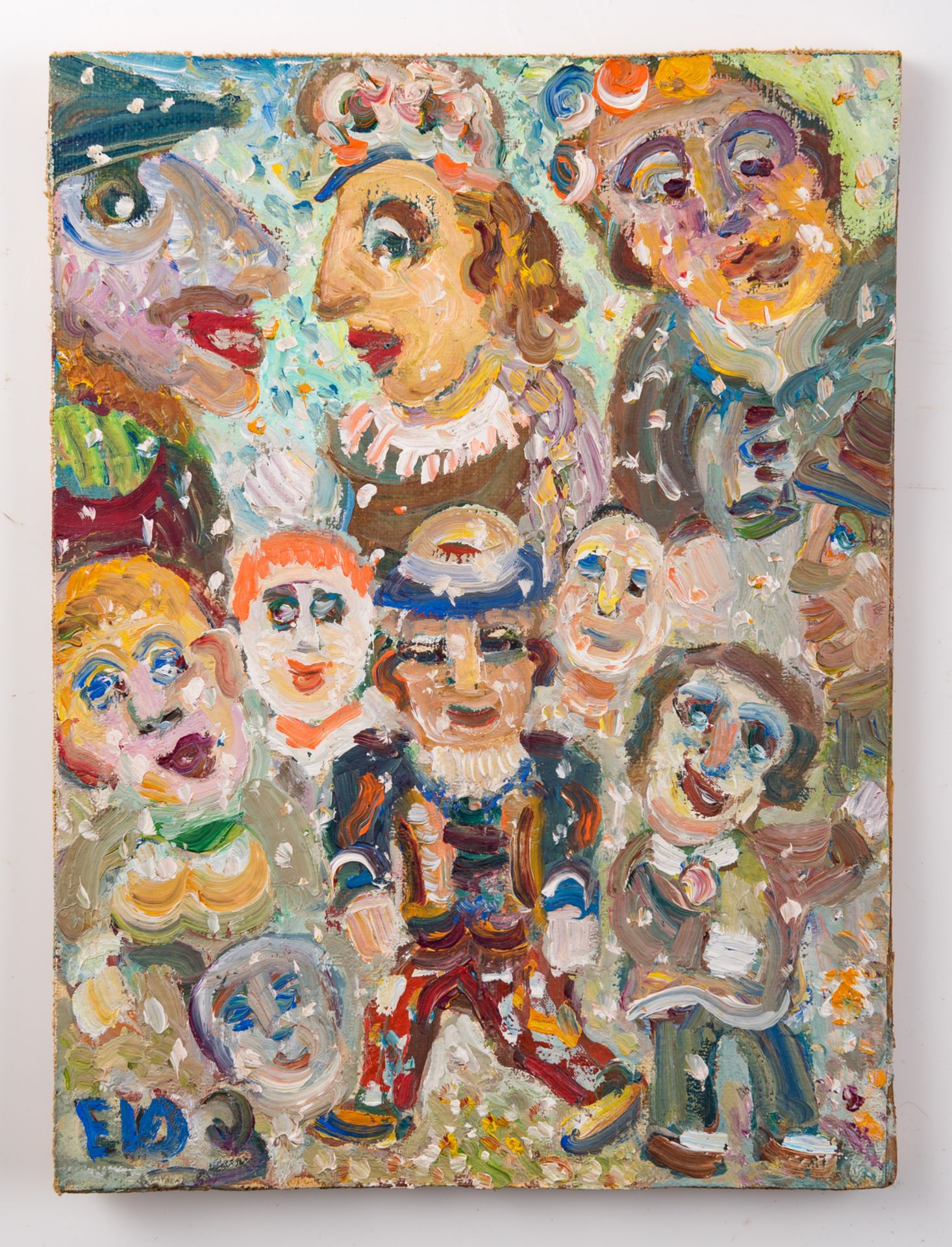 Van den Driessche E., carnival figures, oil on canvas on panel, 22,5 x 30 cm - Bild 2 aus 5