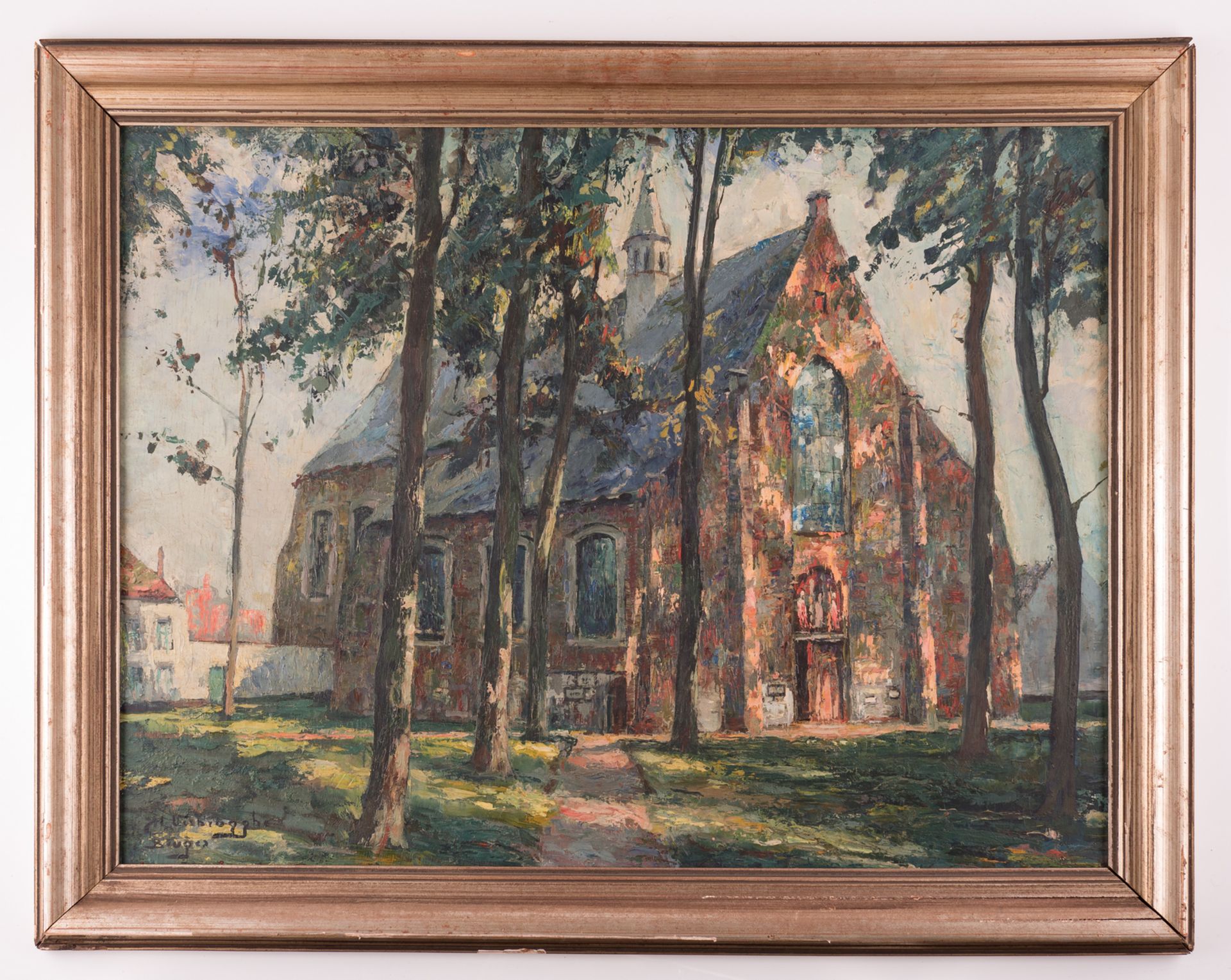 Verbrugghe C., 'Béguinage de Bruges', oil on panel, dated 1928, 55 x 73 cm - Bild 2 aus 4