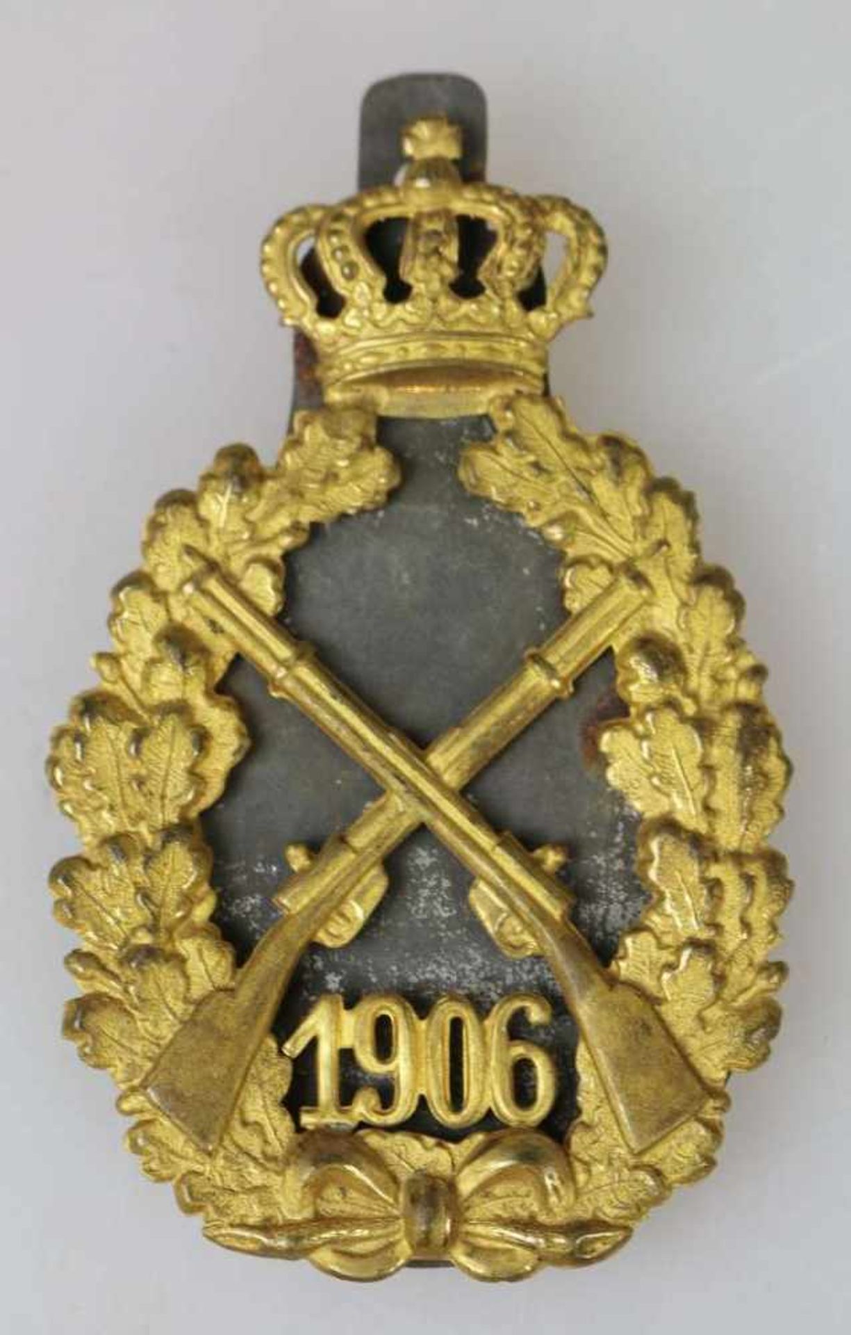 Königsabzeichen der Infanterie 1906. Schiesspreis, gestiftet am 27.Januar 1895 durch König und