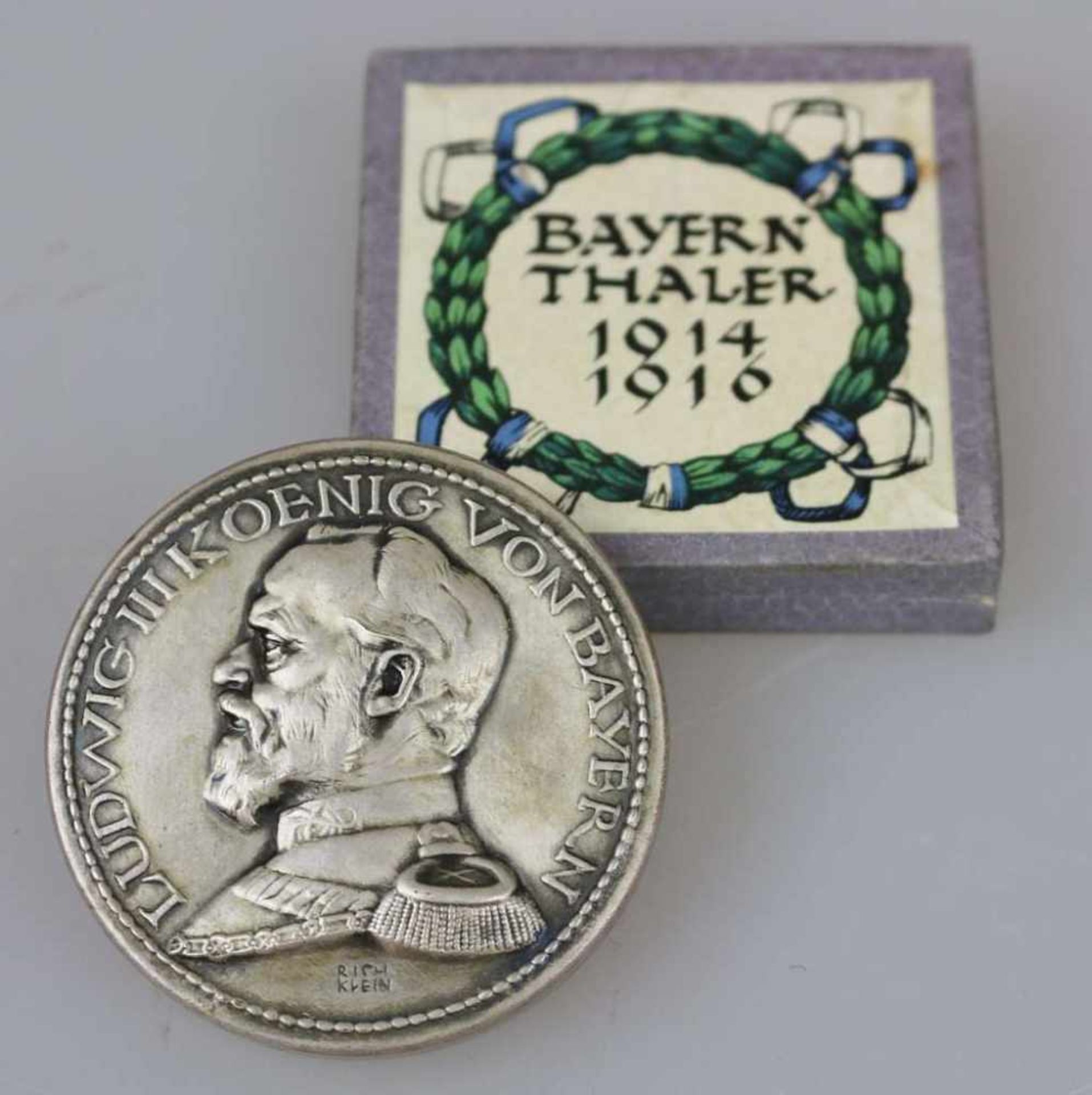 Bayernthaler 1914/1916 in der dazugehörigen Schachtel, Leporello intakt, guter Zustand.