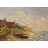 Emy ROGGE (1866-1959), Küstenlandschaft, Öl auf Leinwand, unten links sign.: E Rogge Worpswede.