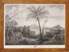 Wilhelm Friedrich GMELIN (1760-1820), "Das Mare Morto bei Neapel", Radierung, 1796. Maße: ca. 50,5 x