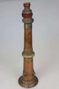 Tibetanische Tempeltrompete, um 1900, Kupfer und Messing, teilweise verziert mit hinduistischen