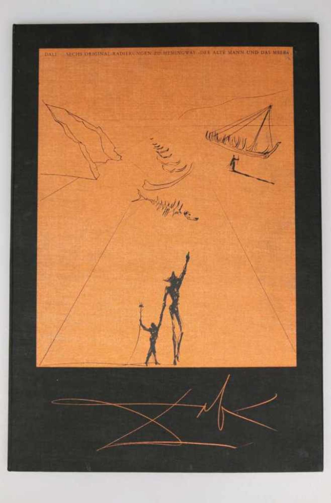 Salvador DALI (1904-1989),"Der alte Mann und das Meer", 1974. Folge von sechs Radierungen, alle in