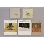 Johnny FRIEDLAENDER, fünf Bände: Kat. Verlag Galerie Schmücking 1974; Bilder Tableaux Paintings