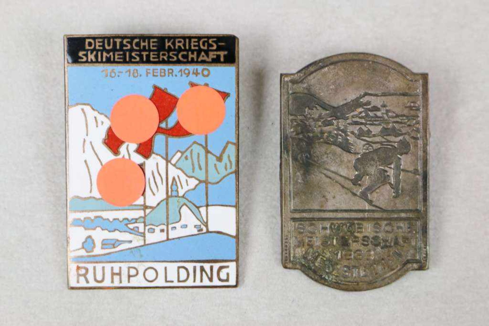 3. Reich, Erinnerungsabzeichen an die Deutsche Kriegs-Ski-Meisterschaft 16.-18. Febr. 1940