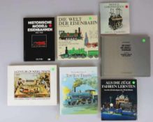 Sieben Bände Eisenbahn: A century of model trains; The golden Years of tin toy trains 1850-1909;