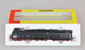 Fleischmann Dampflok 4172, H0, BN 03 1074 der DRG, Stromlinienverkleidung, , Tender mit Adler,