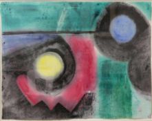 Georg HECK (1897-1982), Abstrakte Komposition, Aquarell auf Papier, u. re. sig. u. dat. 60, hinter