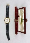 Omega Herren-Armbanduhr mit Original-Schatulle, evtl. Modell Genève, vermutlich 1950er-1970er Jahre,