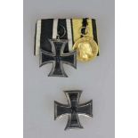 Württemberg, Goldene Militär-Verdienstmedaille in 986er Feingold, Ordensnachlass des Leutnant Kurt