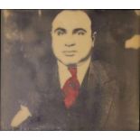Patrick LO GIUDICE (1959), Al Capone, 2006, verso signiert und gewidmet. Feuermalerei mit