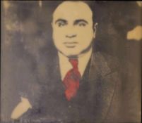 Patrick LO GIUDICE (1959), Al Capone, 2006, verso signiert und gewidmet. Feuermalerei mit