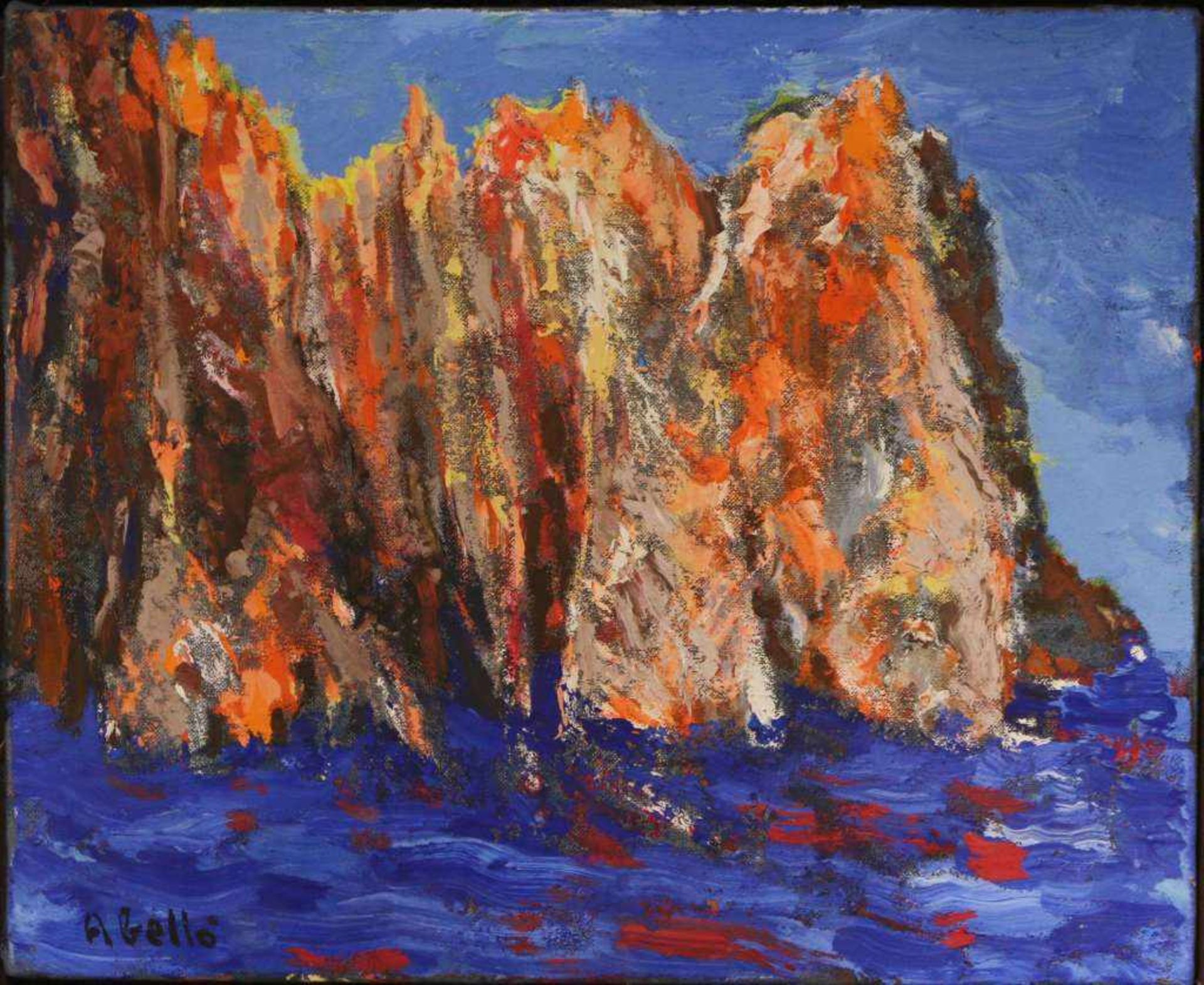 Juan ABELLO PRAT (1922-2008), Le Golfo de Porto, Öl auf Leinwand, u. re. sig., verso handschriftlich