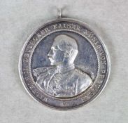 PREUSSEN Silbermedaille "Für gutes Schiessen", 16. Husaren-Regiment (Schleswig Holstein) Kaiser