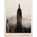 Andreas FEININGER (1906-1999), Silbergelatineabzug, printed ca. 1997, Empire State Building 1940.