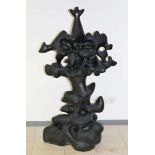 László SZABÓ (1917-1984), vollplastische Skulptur, Bronze, schwarz patiniert, sign. LSZABO PARIS,