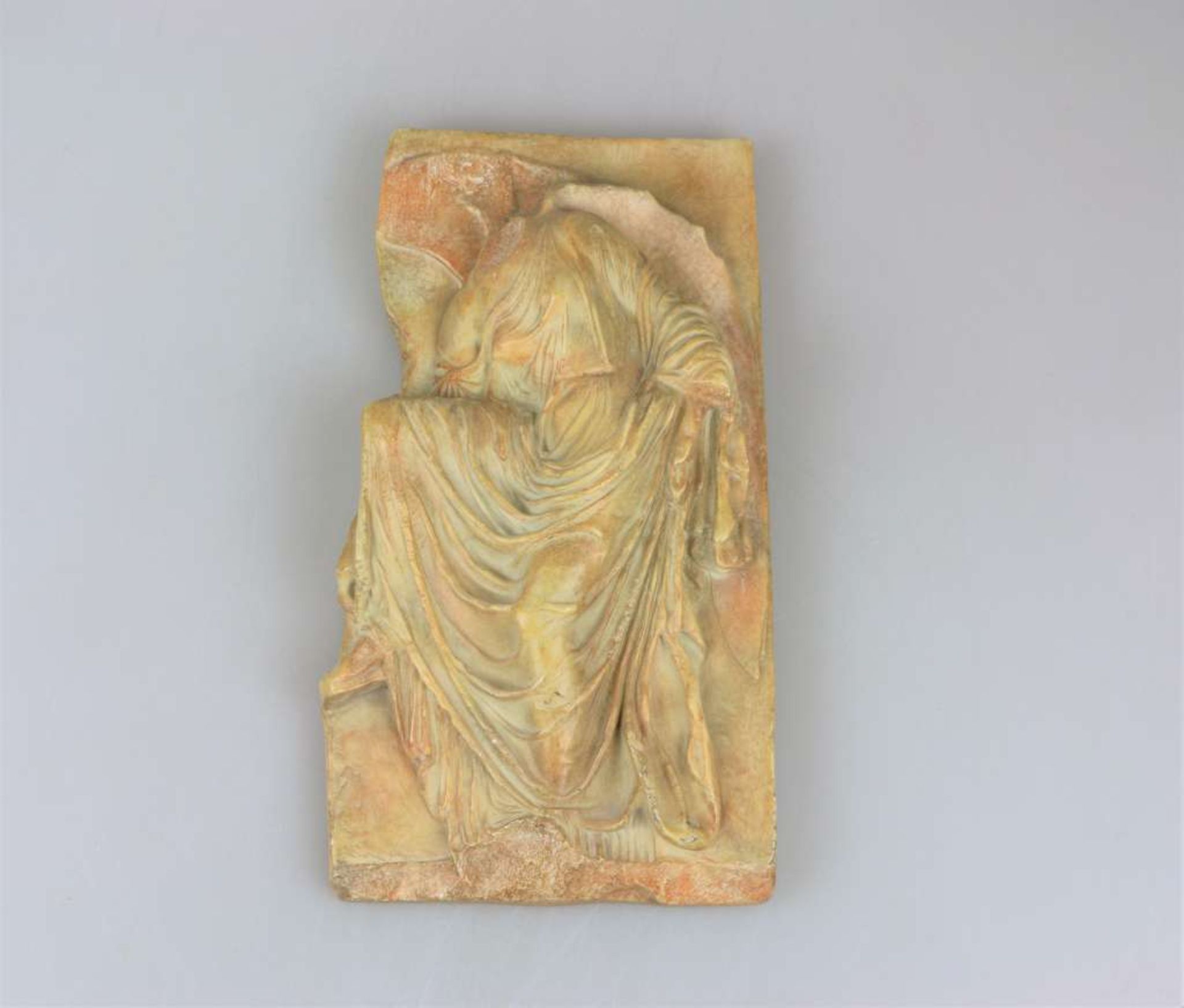 Nike-Relief von der Akropolis, Kunstguss. Diese graziöse Siegesgöttin vom Eingang zum kleinen
