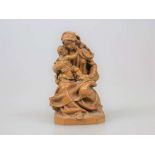 Sitzende Madonna mit Jesuskind, Holz, Barockstil, vermutlich Südtirol, 2. Hälfte 20. Jh.,