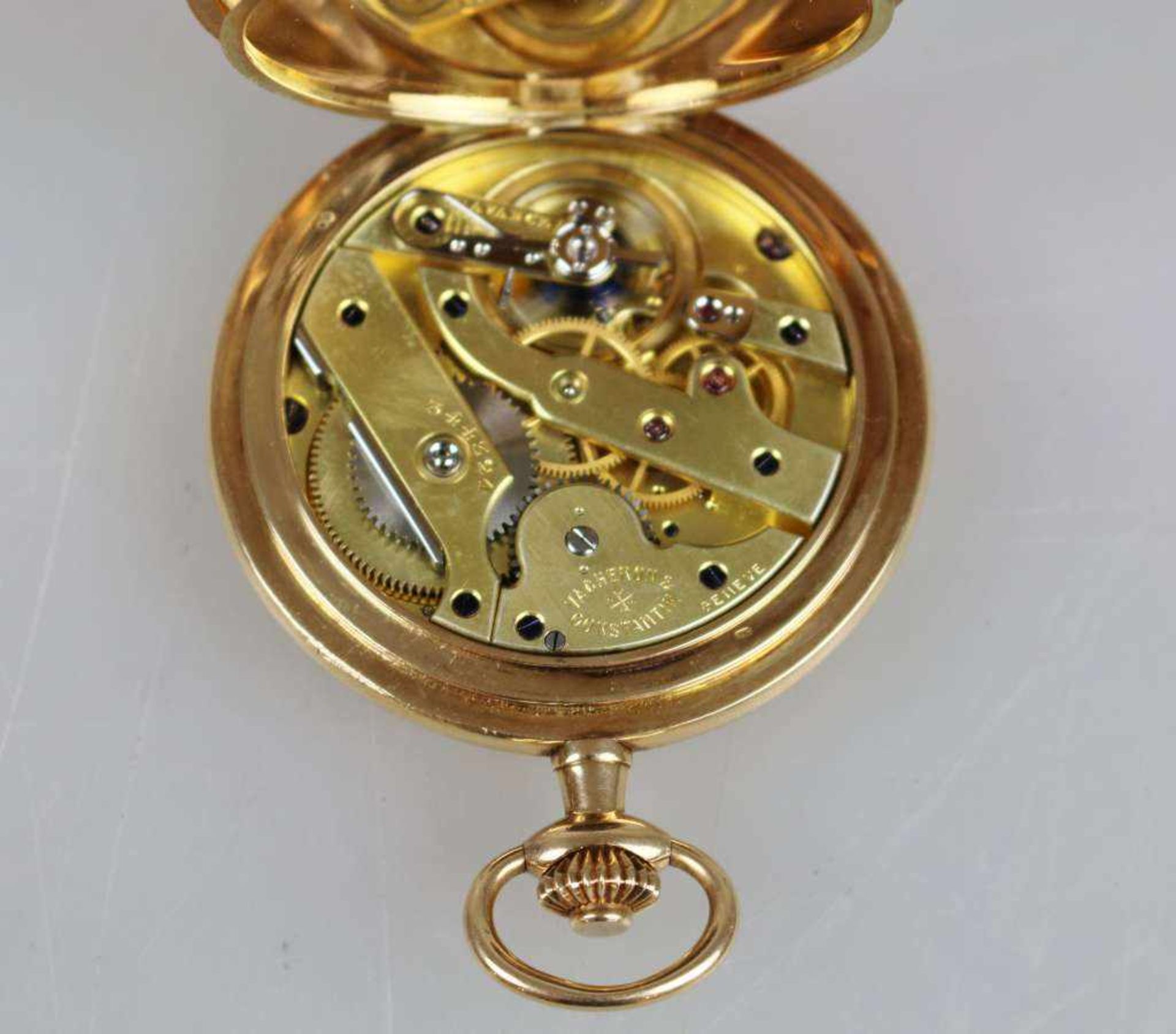 Vacheron & Constantin Genève, Savonette von 1908, 585er Gelbgold-Gehäuse mit Goldcuvette, - Image 4 of 6