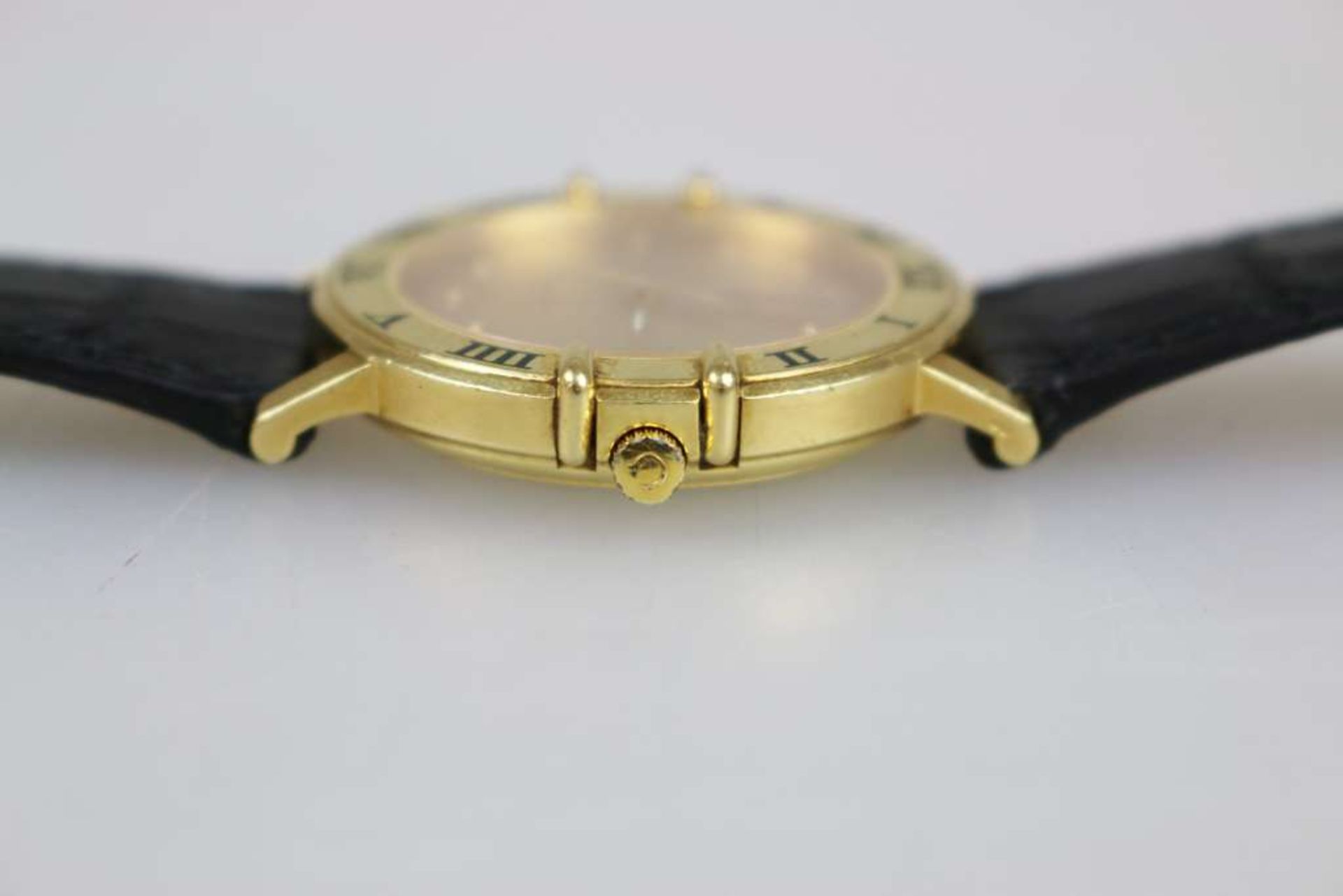 Omega Constellation mit Glasboden, Herrenarmbanduhr in 18 K Gelbgold, Werknummer 4954018, - Bild 4 aus 5