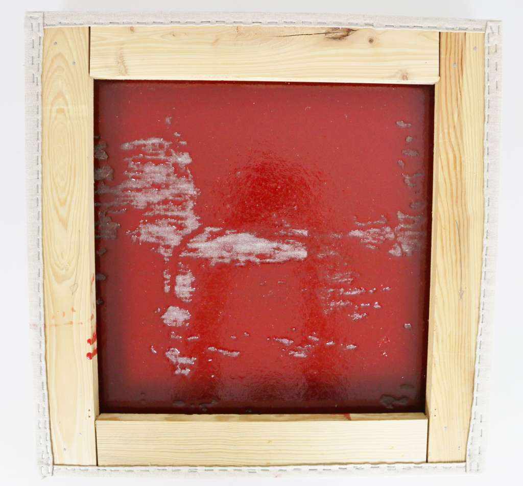 Herbert HAMAK (1952), ohne Titel, Werknummer C 301 N, Kunstharz auf Leinwand, rot, Maße: 60 x 60 x - Image 5 of 6