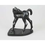 Theodor EICHLER (1868-1946), Bronze dunkel patiniert, Studie eines Fohlens, H. 25 cm.