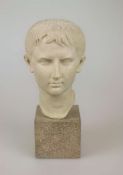 Büste "Jugendlicher Augustus", Replikat, 20. Jh. Bildnis im Alter von 20 Jahren, als er im zweiten